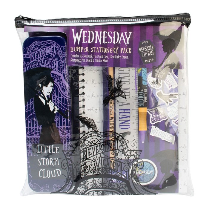 Wednesday - Schreibwaren Set 9-teilig Bumper