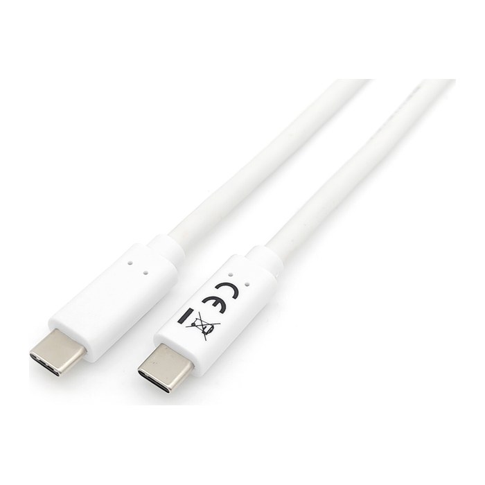 Equip Kabel USB-C3.2->C Gen1 PD60W St/St 1.00m weiß