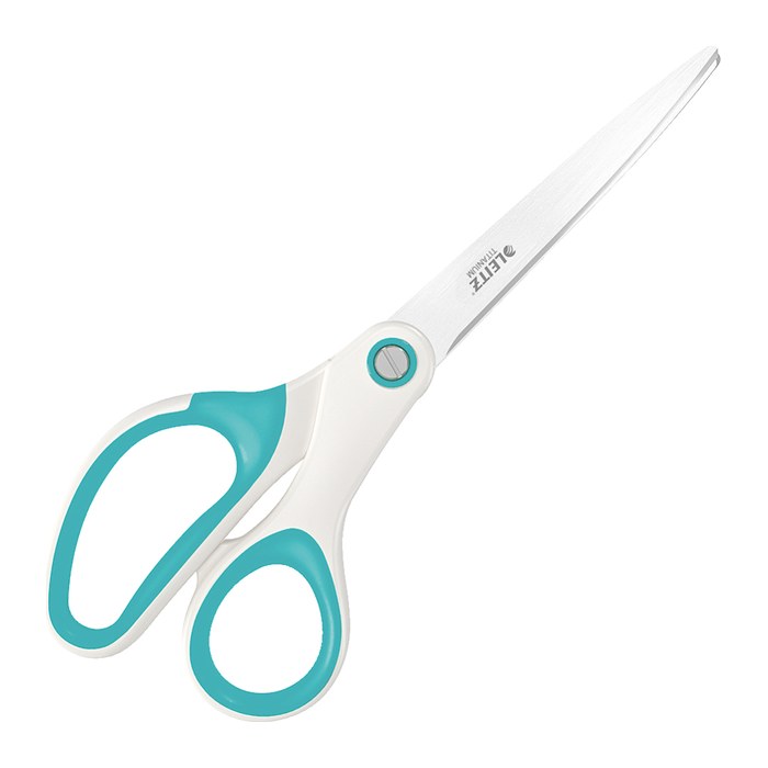 LEITZ Papierschere WOW Titan eisblau-metallic 20,5 cm