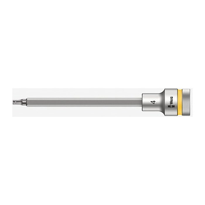 Wera 1/2" Zyklop mit Haltefunktion kurz Steckschlüsseleinsatz Größe: 4,0 mm Länge: 140,0 mm