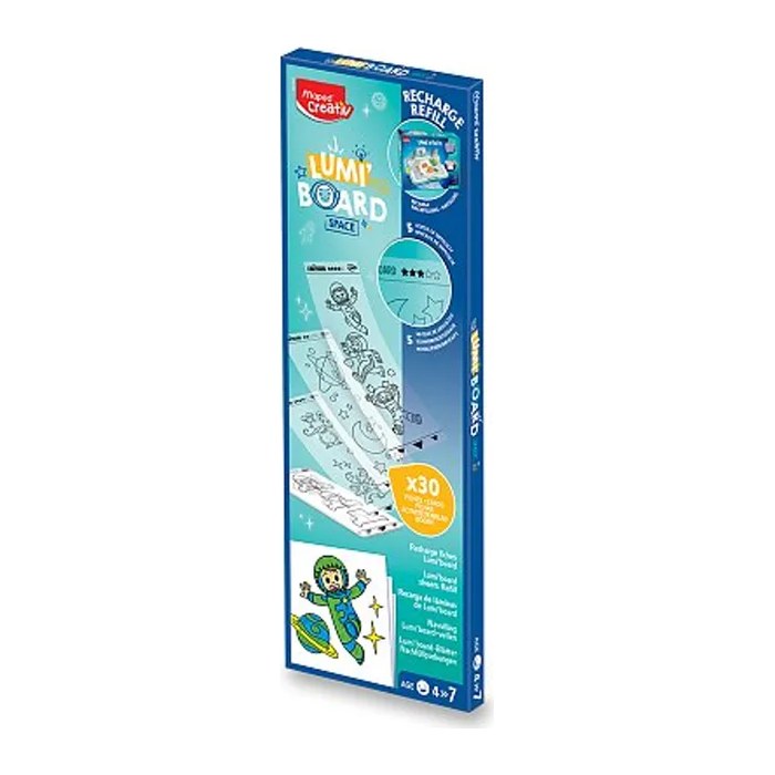 Maped® Creativ Vorlagen für Zeichenprojektor LUMI'BOARD Weltraum blau
