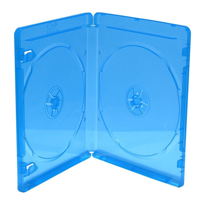 MediaRange BD-Leerhülle für 2 Discs 11mm blau 50erBox