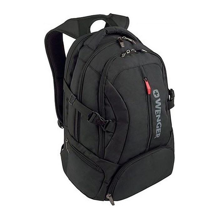 WENGER Laptop-Rucksack Transit Kunstfaser schwarz 27,0 l bis 39,6 cm (15,6 Zoll)