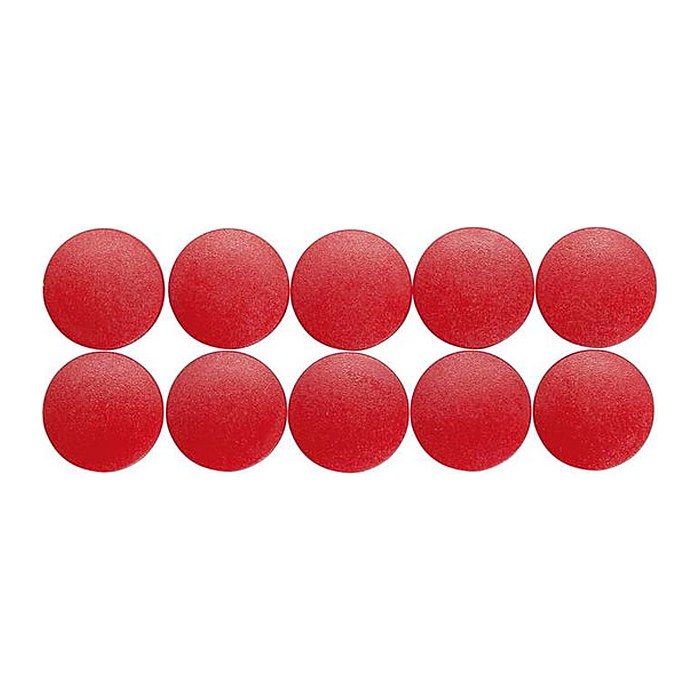 MAUL Magnete rot, Kunststoff Ø 2,0 cm, 10 St.