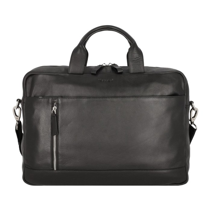 Alassio Laptoptasche TIBER Leder schwarz 47034 bis 38,1 cm (15 Zoll)