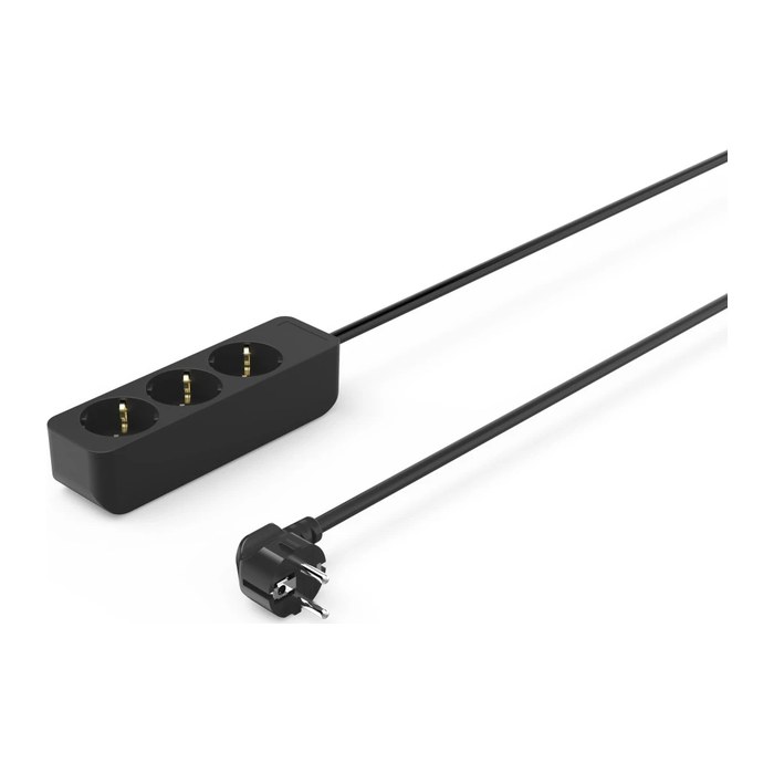 hama 3-fach Steckdosenleiste 1,4 m schwarz