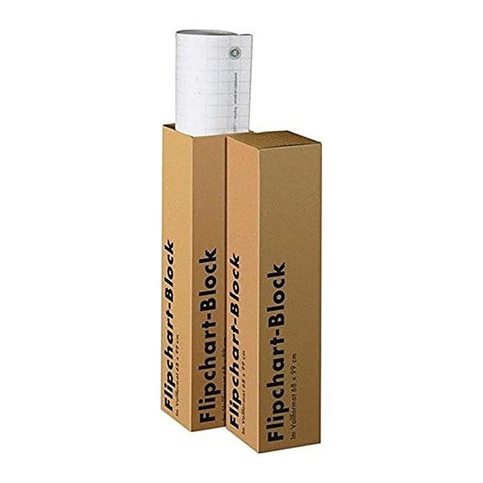 LANDRE Flipchartblock Recycling 65x98 cm 20 Blatt 80 g/qm