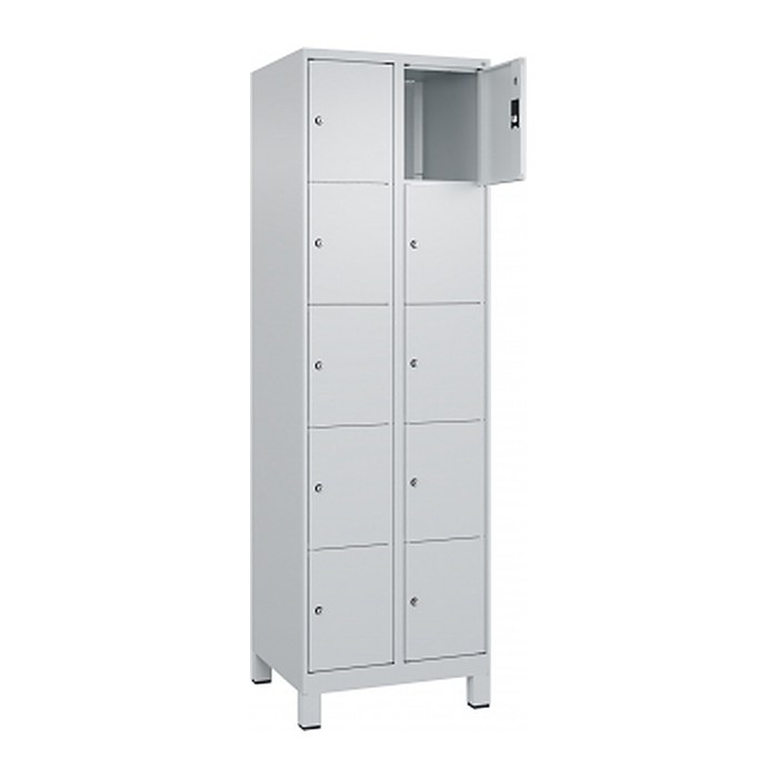 CP Schließfachschrank Classic Plus lichtgrau 080010-205 S10009, 10 Schließfächer 60,0 x 50,0 x 195,0 cm