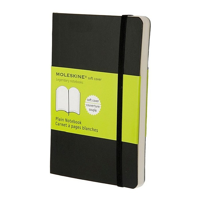 MOLESKINE Notizbuch Classic Collection ca. DIN A6 blanko, schwarz Softcover 192 Seiten