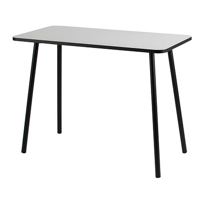 PAPERFLOW easyHome HOPM Schreibtisch weiß rechteckig, 4-Fuß-Gestell schwarz 100,0 x 50,0 cm