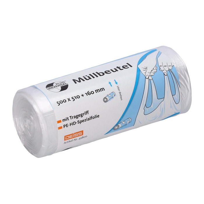 DEISS Müllbeutel UNIVERSAL PLUS® 30,0 l transparent 9 µm, 40 St.