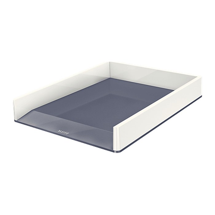 LEITZ Briefablage WOW Duo Colour perlweiß/grau DIN A4, 1 St.