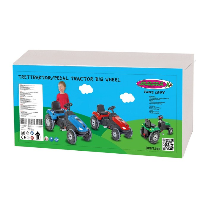 Jamara Trettraktor Big Wheel blau 3+