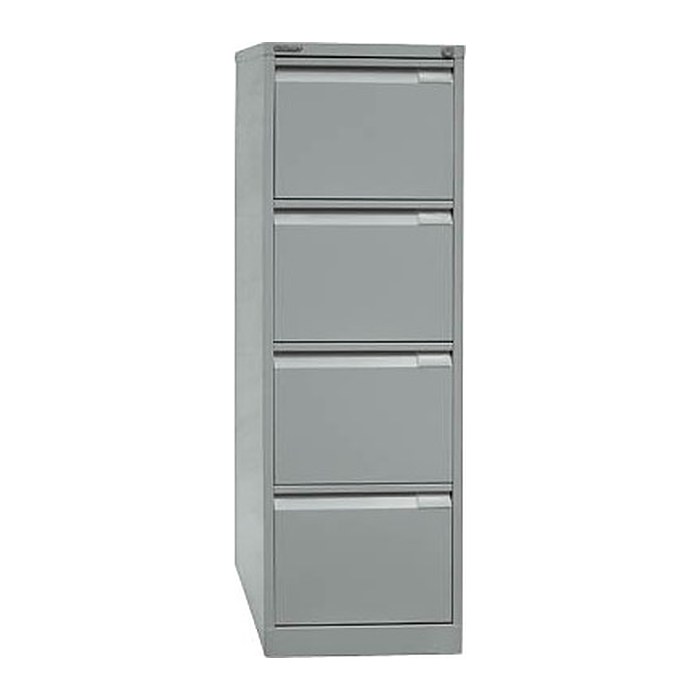BISLEY Hängeregistraturschrank silber 4 Schubladen 41,3 x 62,2 x 132,1 cm, 1 St.