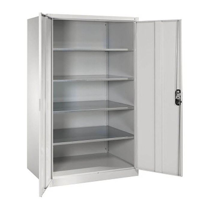 CP Stahlschrank 8934-00 S10194 lichtgrau 4 Fachböden 120,0 x 80,0 x 195,0 cm, aufgebaut, 1 St.