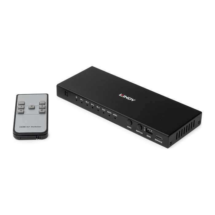 LINDY 4 Port HDMI 8K60 Switch mit eARC