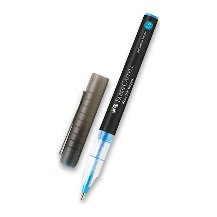 FABER-CASTELL Free Ink Tintenroller grau 0,8 mm, Schreibfarbe: blau, 1 St.