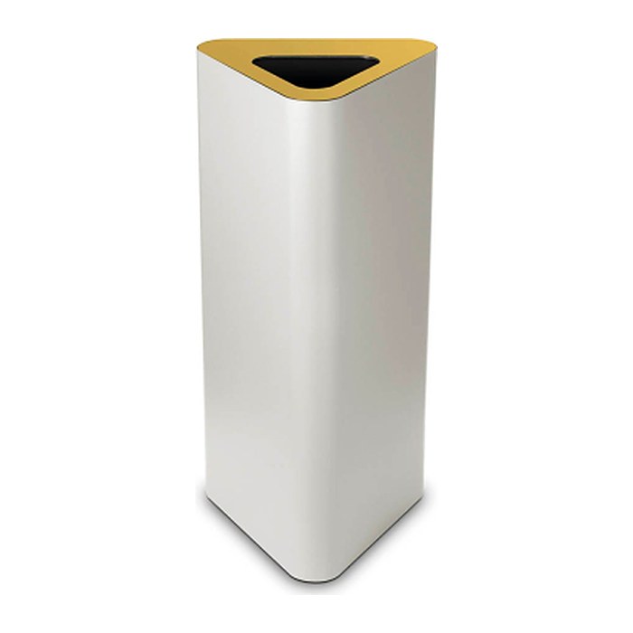 TKG Pure Mülleimer 60,0 l weiß, gelb, 1 St.