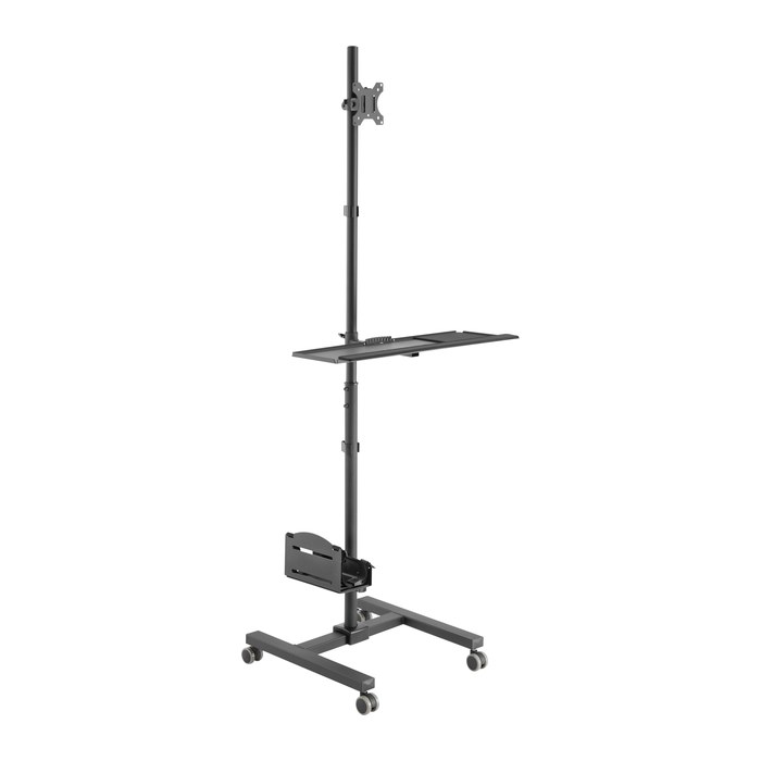 Equip Bodenstandhalter 17"-32"/1TFT 8kg Mob.Workstat. sw lite Retail