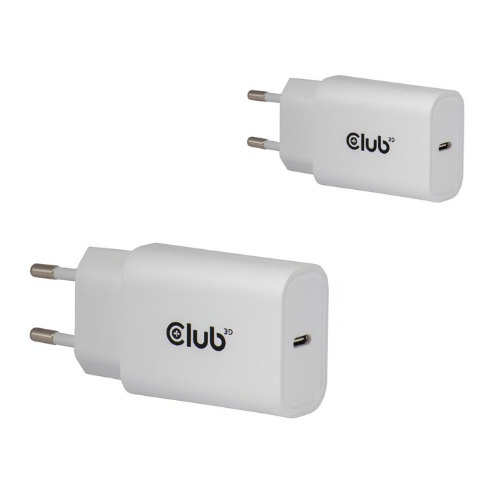 Club3D Lifestyle Ladegerät USB-C 30Watt, 2Stk weiß retail