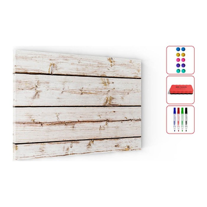 ALLboards Magnettafel 60,0 x 40,0 cm Helles Holz