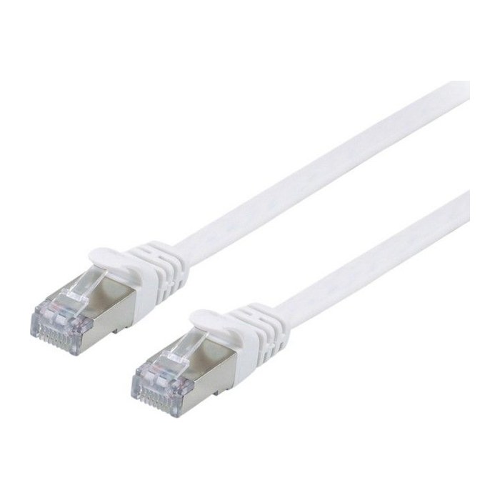 Equip Patchkabel Cat6A Flat U/FTP 2xRJ45 0.50m weiß LSZH Polybeutel