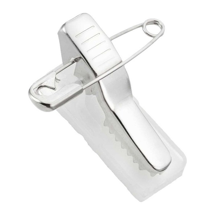 Peach Clip mit Befestigungsnadel und selbstkl. Pad 100St.