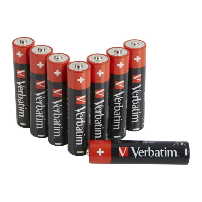 Verbatim Batterien AAA Alkaline LR03 8er Pack