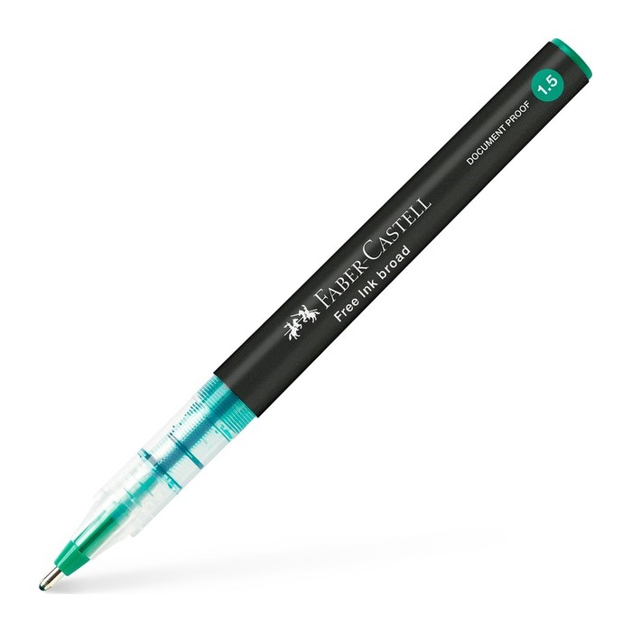 FABER-CASTELL Free Ink Tintenroller grau 0,8 mm, Schreibfarbe: grün, 1 St.