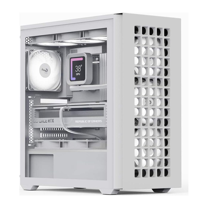 AeroCool Geh Midi D502A-G-WT-V1 (W/Mesh/ATX)
