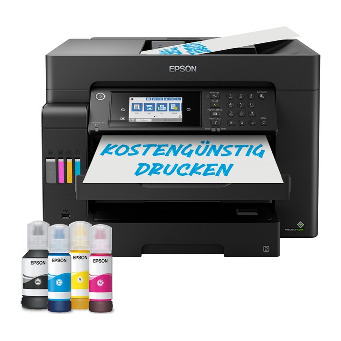 AKTION: EPSON EcoTank ET-16655 4 in 1 Farb-Tintenstrahl-Multifunktionsdrucker schwarz mit 150 Euro CashBack