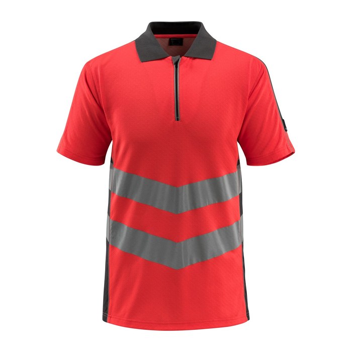 MASCOT® unisex Warnschutz Shirt Murton rot, dunkelanthrazit Größe 3XL, 1 St.