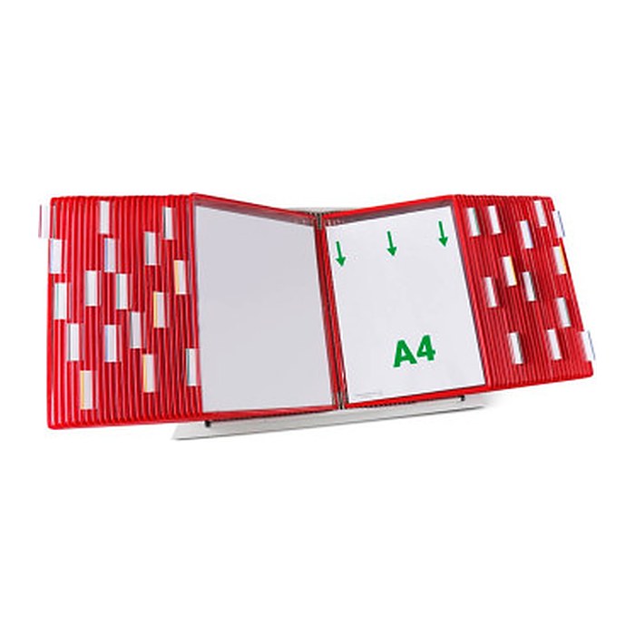 tarifold Sichttafelsystem 434503 DIN A4 rot mit 50 St. Sichttafeln, 1 St.