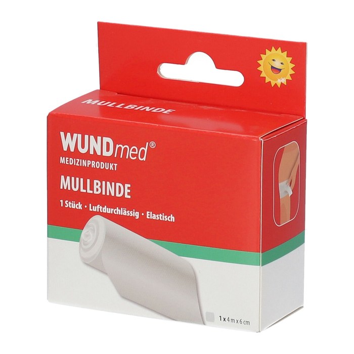 WUNDmed® Mullbinde 02-103 weiß 6,0 cm x 4,0 m, 1 St.