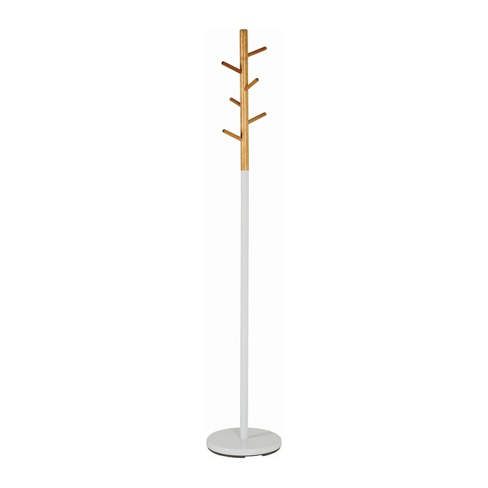 HAKU Möbel Kleiderständer 14386 weiß Metall 6 Haken 30,0 x 175,0 cm, 1 St.