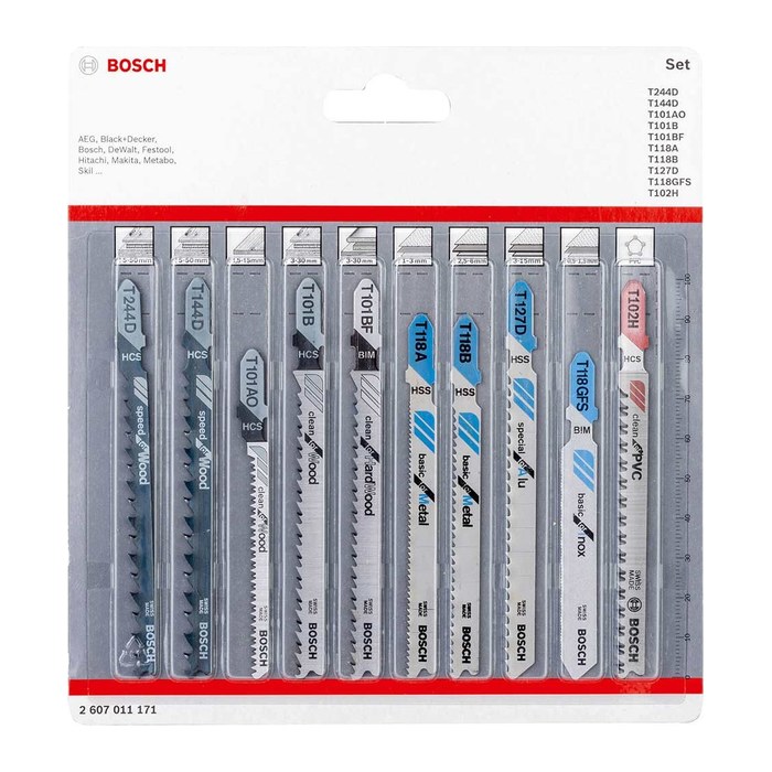 BOSCH Blister All in One Stichsägeblätter-Set 10-teilig, 1 Set