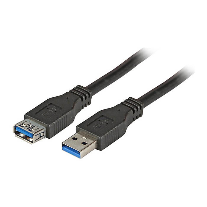 EFB USB3.0 Verlängerungskabel A-A St-Bu 5,0m schwarz Premium