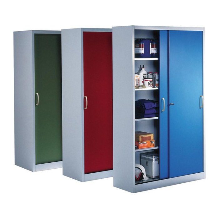 CP Stahlschrank 2169-00 S10095 lichtgrau 4 Fachböden 160,0 x 60,0 x 195,0 cm, aufgebaut, 1 St.