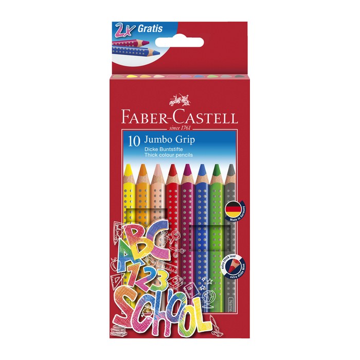 FABER-CASTELL Buntstift Jumbo Grip Promotionetui 10er