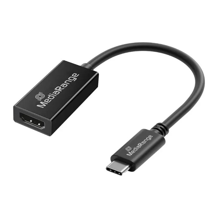 MediaRange USB-C zu HDMI Audio/Video Konverter,20cm sw