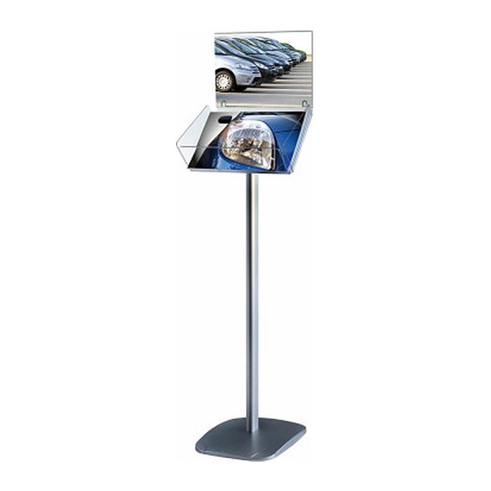 update displays Infoständer Take It Plus silber DIN A4 29,7 x 33,0 x 116,3 cm, 1 St.