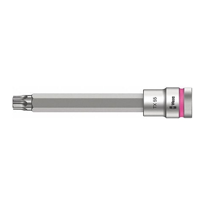 Wera TORX Zyklop mit Haltefunktion lang Steckschlüsseleinsatz Größe: 55,0 mm Länge: 140,0 mm