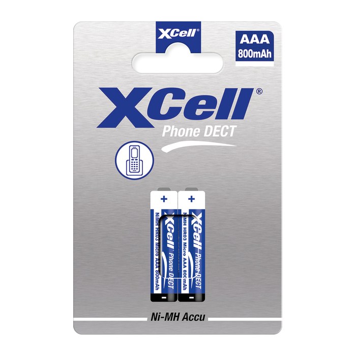 XCell Akku Dect Phone X800 Micro AAA 800mAh 2St.