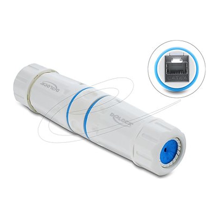 DELOCK Kabelverbinder RJ45 Bu > Bu Cat.6A M23.5 x 1,5mm IP68