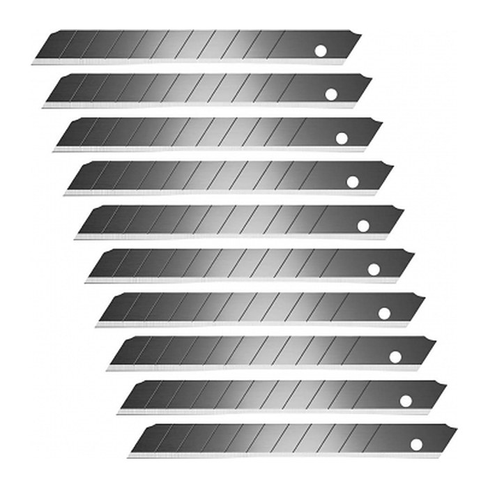 Hansa Cuttermesser-Klingen Ersatzklingen schwarz 9 mm, 10 St.