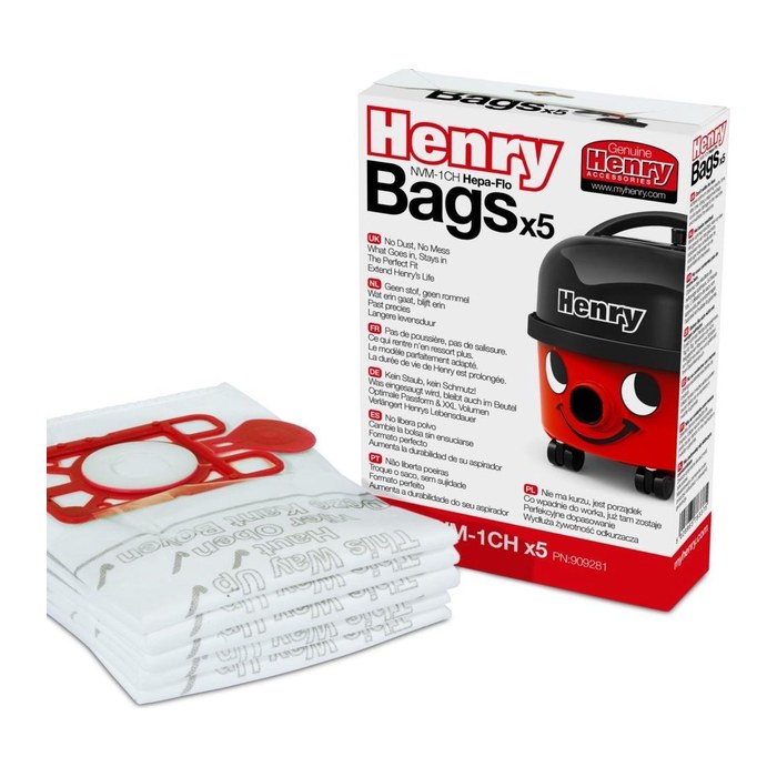 Numatic Henry NVM-1CH Hepa-Flo Staubsaugerbeutel, 5 St.