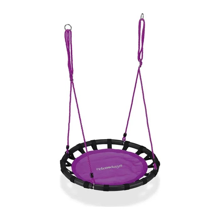 relaxdays Nestschaukel violett 80,0 cm