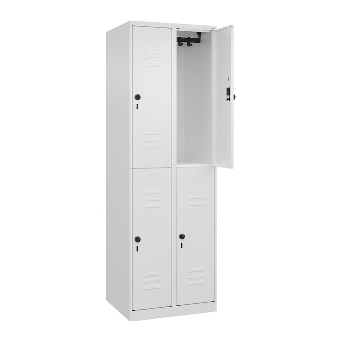 CP Spind Classic Plus verkehrsweiß 080300-20 S10012, 4 Schließfächer 60,0 x 50,0 x 185,0 cm