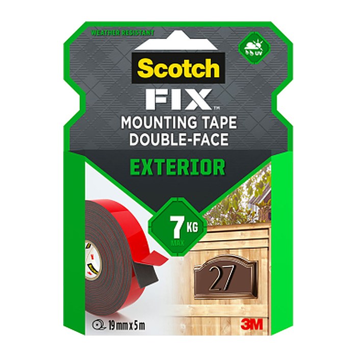 Scotch FIX™ EXTERIOR doppelseitiges Klebeband 19,0 mm x 5,0 m, 1 Rolle