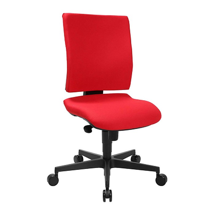 Topstar Bürostuhl Syncro CLEAN, SN900 MS1 Stoff rot, Gestell schwarz